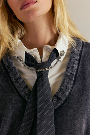 Chancellor Pin by Free People in Silver