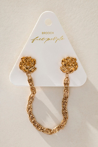 Женские аксессуары Free People Chancellor Pin, цвет: Золотой розовый — фото 4