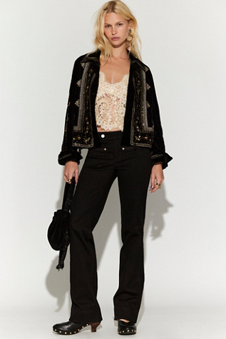 We The Free Hot Take Low-Rise Slim Flare Jeans