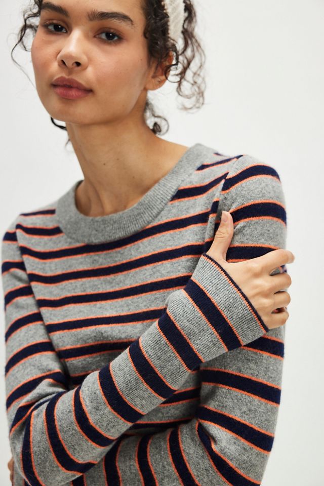 Malibu Striped Cashmere Crewneck #3