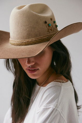 Cassidy Stone Wool Hat by Free People in Tan