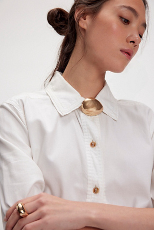 Heart On Your Sleeve Cinch Pin by Free People in Gold