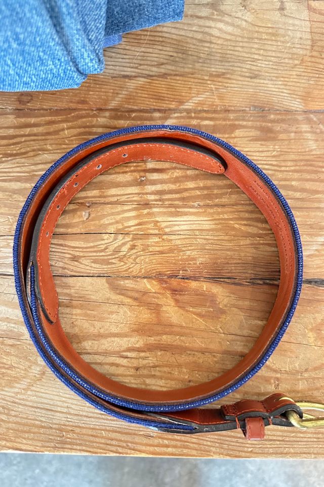 Smathers & Branson Navy Needlepoint Belt Selected by The Curatorial Dept. #2