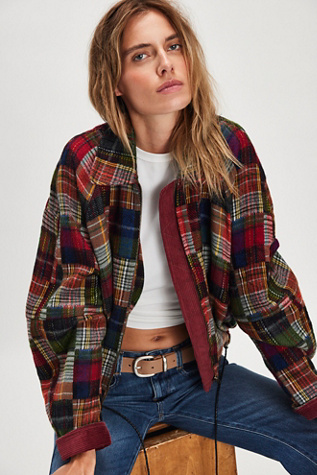 Veste de campagne Orion par Free People en Œuvre D'art Madras, pour femme