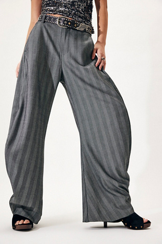 Spotlight Barrel Pinstripe Trousers product page