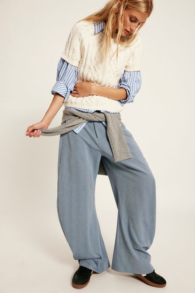 Spotlight Barrel Pinstripe Trousers #5