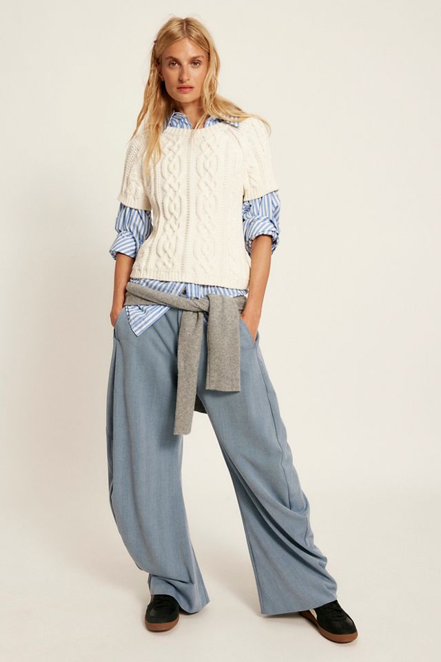 Spotlight Barrel Pinstripe Trousers #3