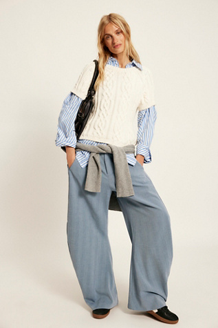 Spotlight Trousers by Free People in Blue, Size: US 12