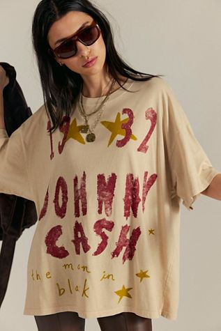 T-shirt Johnny Cash Doodles