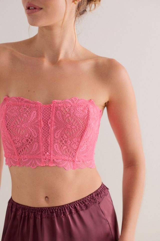 Bralette corset sans bretelles en dentelle Moonlit Meadow #2