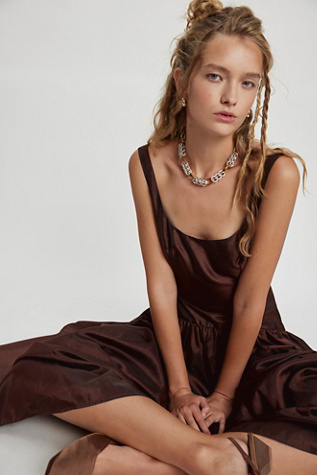 Paula Rosen Two Tone Cage Necklace at Free People in Gold