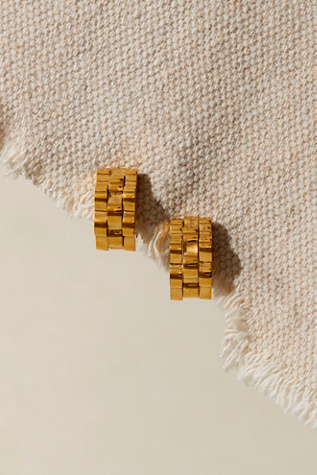 Bracha Rolly Hoops at Free People in Gold