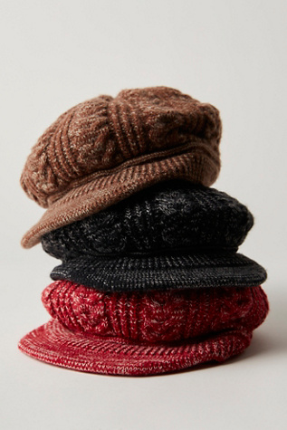 Loui Sweater Cadet Hat at Free People in Black