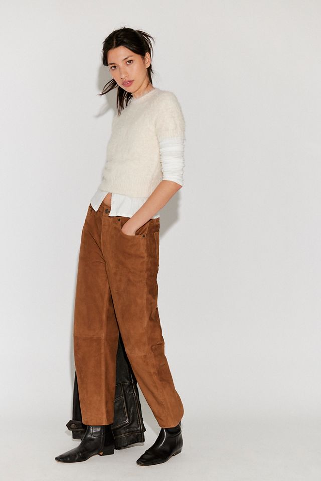 Citizens of Humanity Miro Relaxed Suede Pants #2
