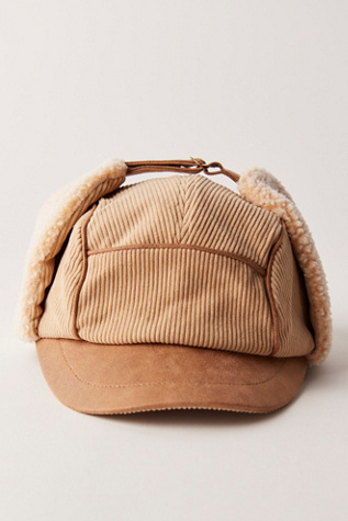 Cozy Cord Trapper Hat