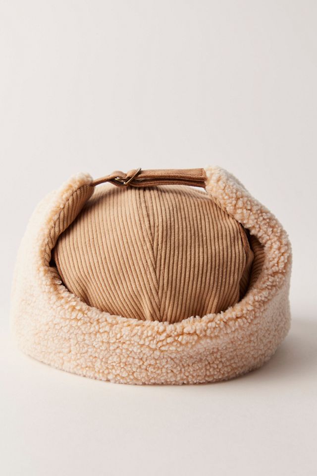 Cozy Cord Trapper Hat #1