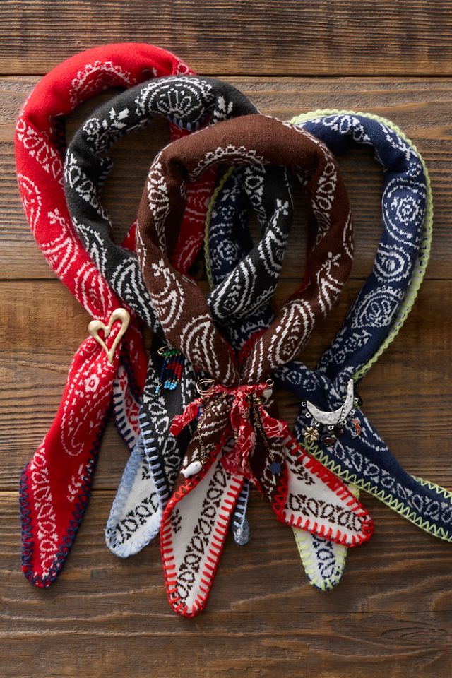 Carmen Knitted Triangle Bandana #9
