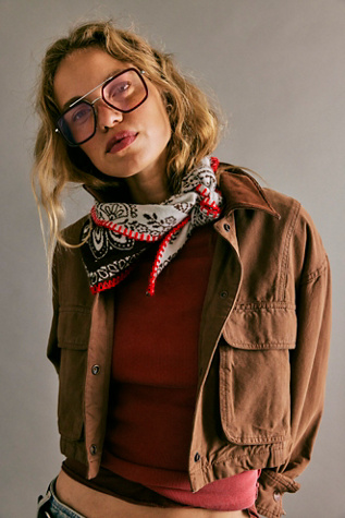 Carmen Knitted Triangle Bandana