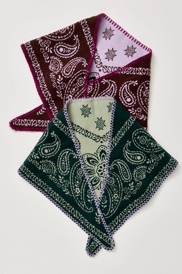 Carmen Knitted Triangle Bandana #5