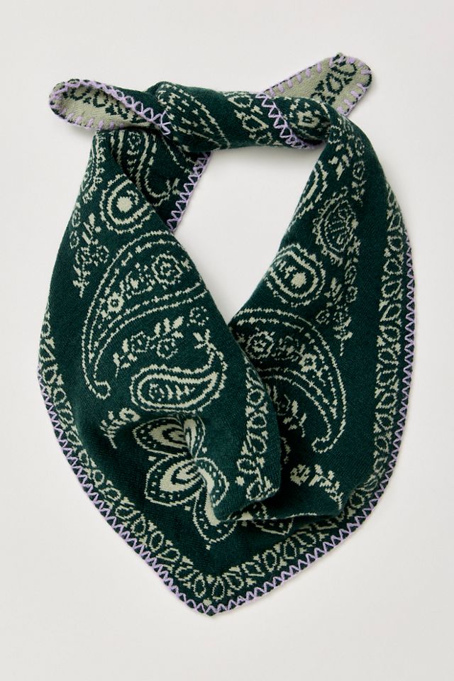 Carmen Knitted Triangle Bandana #3