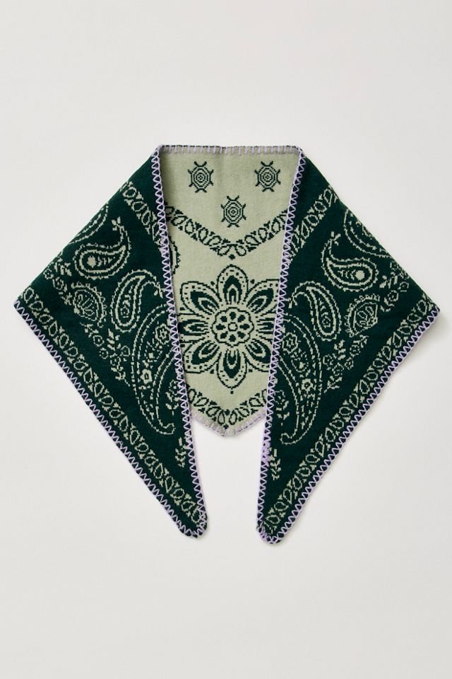 Carmen Knitted Triangle Bandana #2