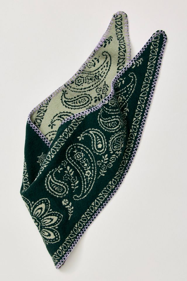 Carmen Knitted Triangle Bandana #4