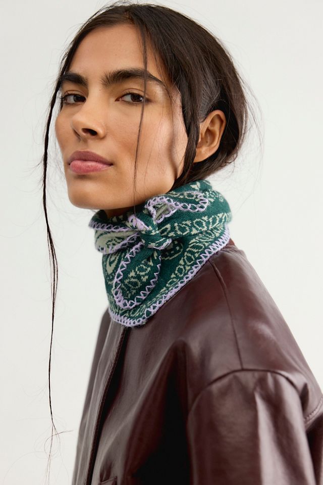Carmen Knitted Triangle Bandana #1