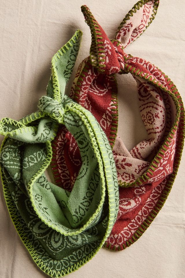 Carmen Knitted Triangle Bandana