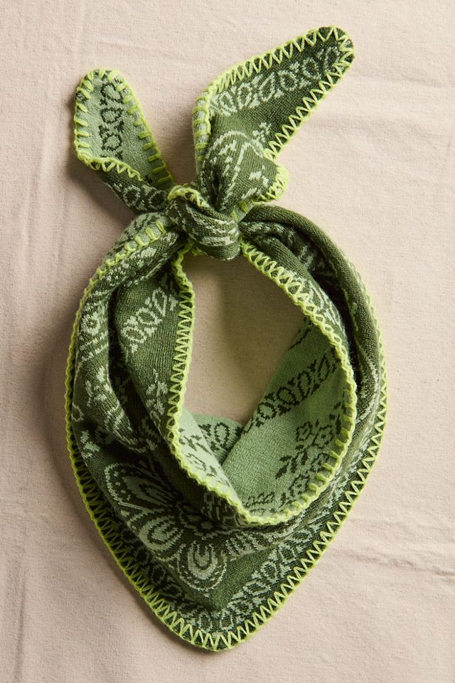 Carmen Knitted Triangle Bandana #1
