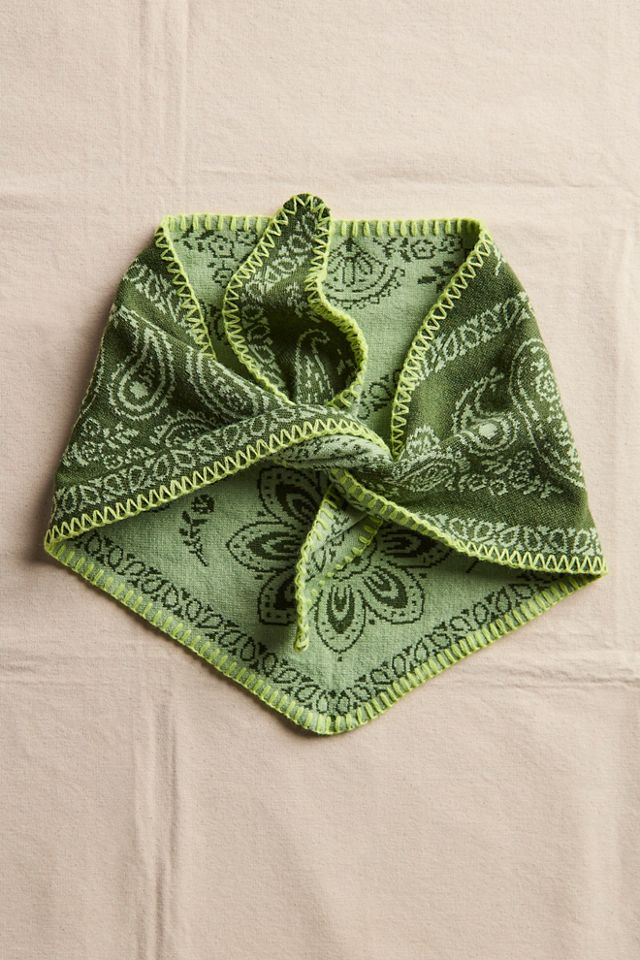 Carmen Knitted Triangle Bandana #2