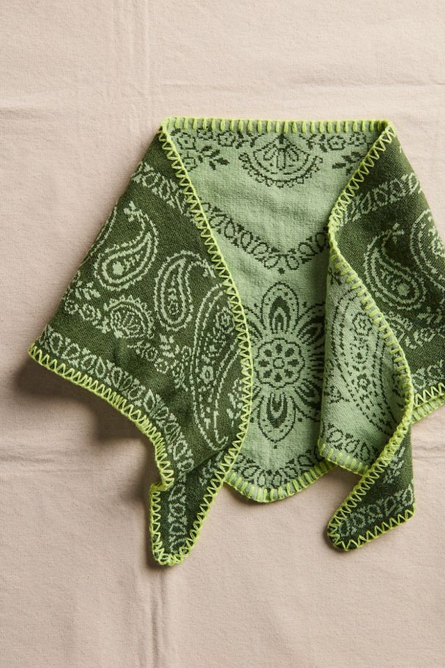Carmen Knitted Triangle Bandana #3