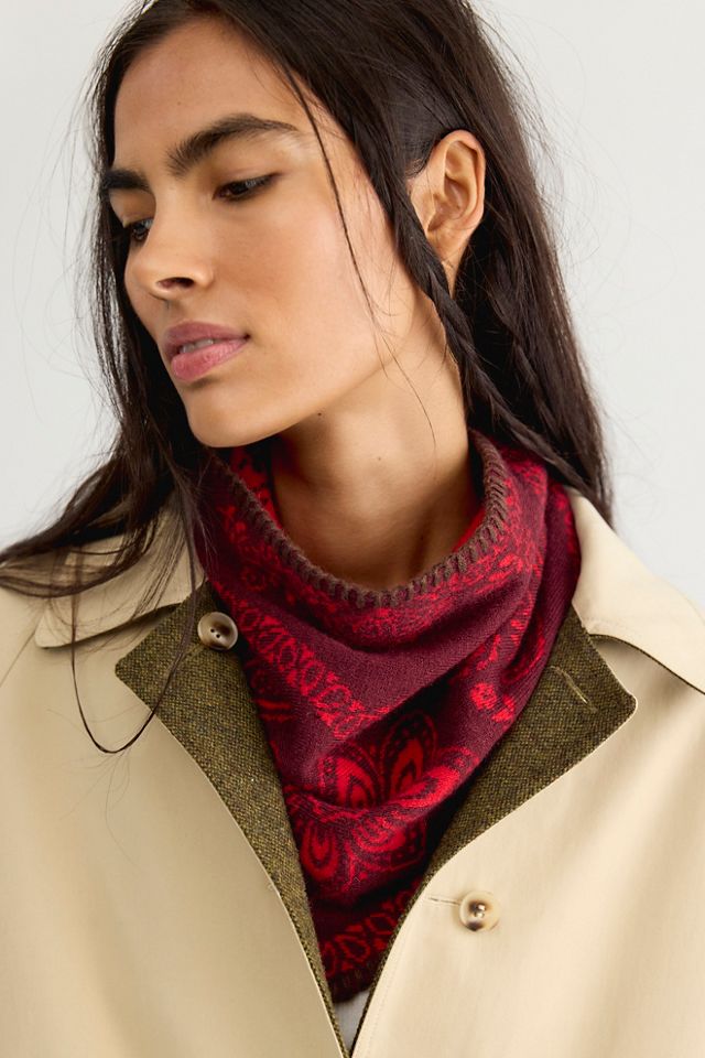 Carmen Knitted Triangle Bandana #10