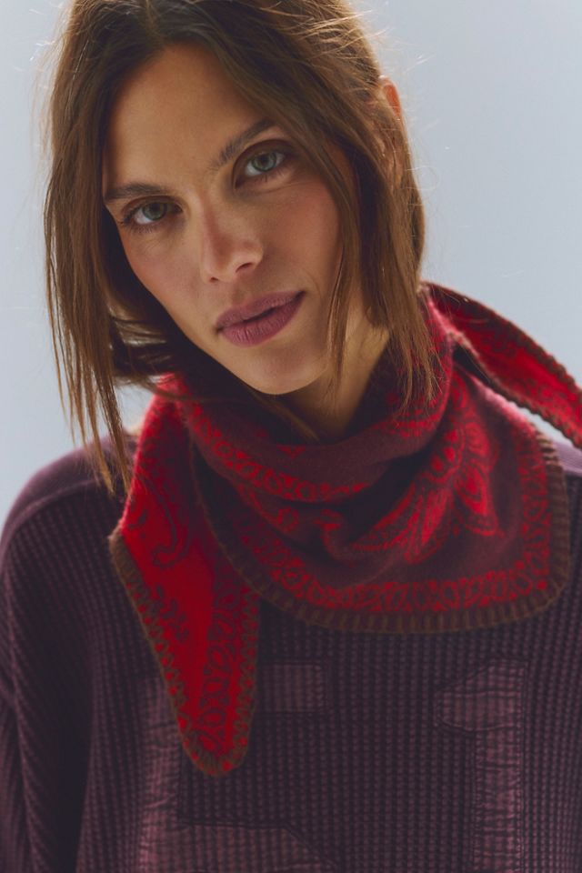 Carmen Knitted Triangle Bandana #8