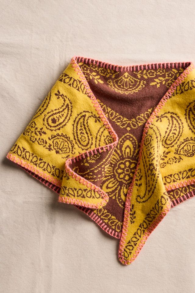 Carmen Knitted Triangle Bandana #2