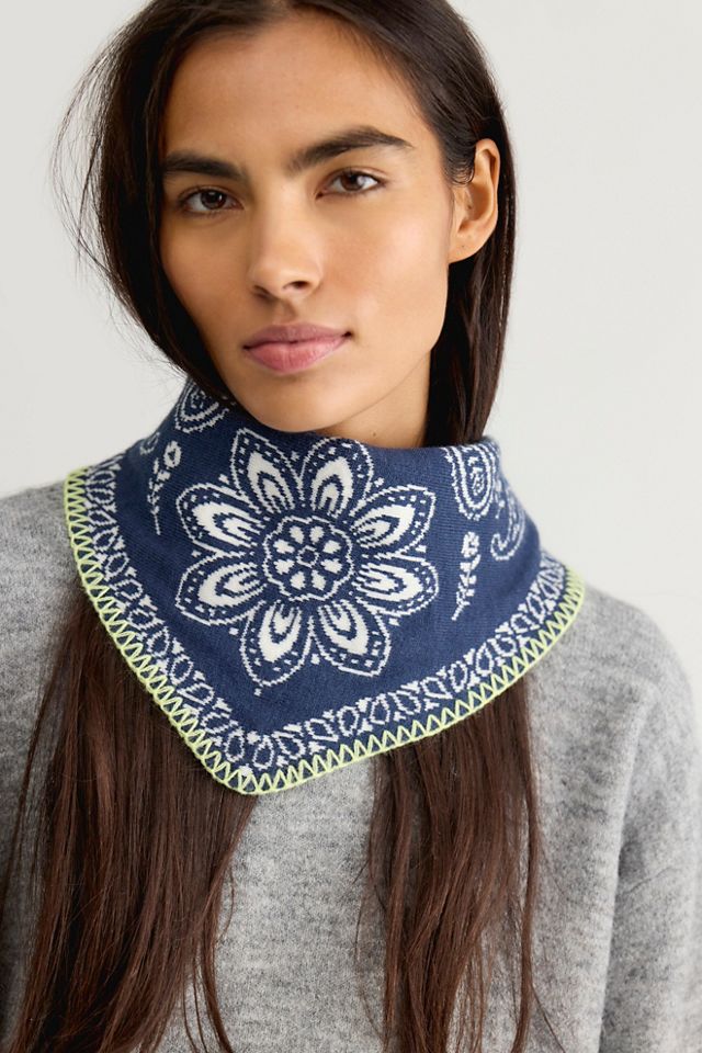 Carmen Knitted Triangle Bandana #1