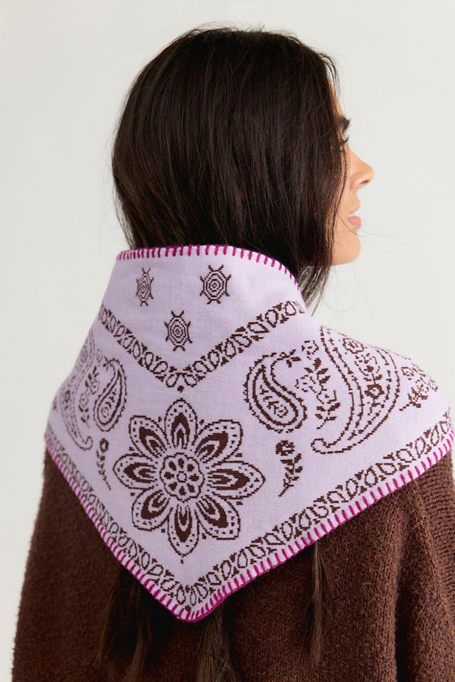 Carmen Knitted Triangle Bandana #1