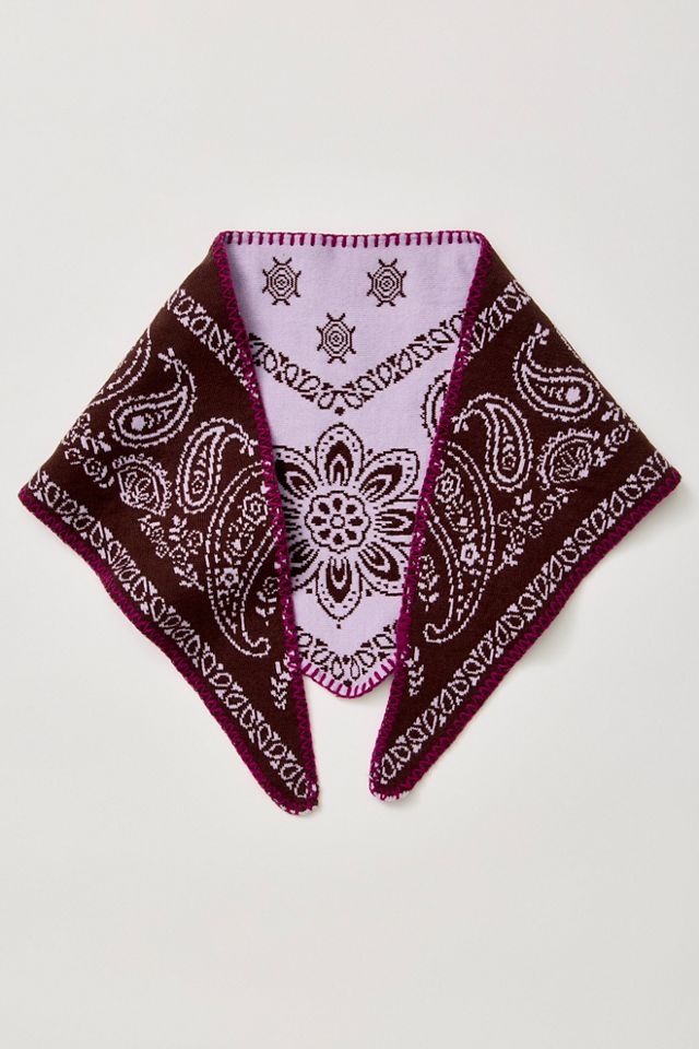Carmen Knitted Triangle Bandana #2