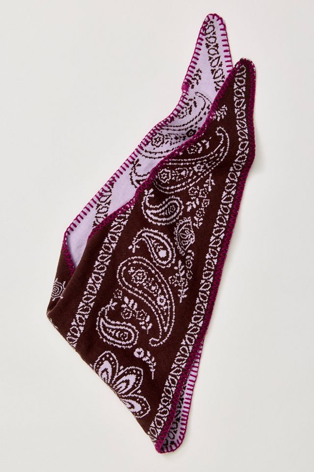 Carmen Knitted Triangle Bandana #4