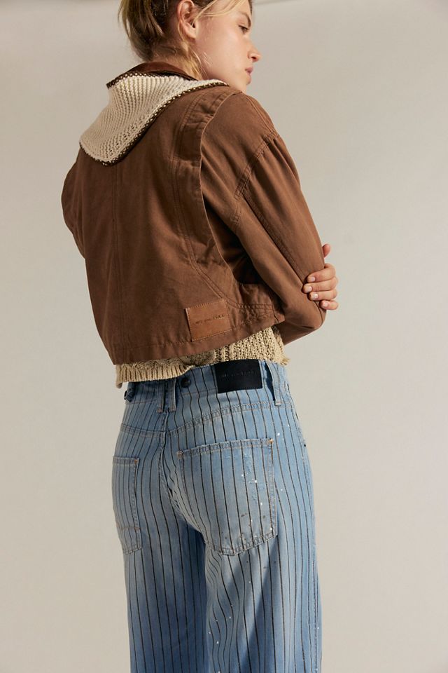 Jeans boyfriend à rayures We The Free Don't Wait Up #3