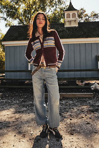 We The Free Don't Wait Up Pinstripe Boyfriend Jeans