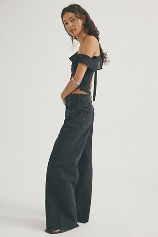 We The Free Alter Ego Wide-Leg Jeans at Free People in Doppelgänger, Size: 24