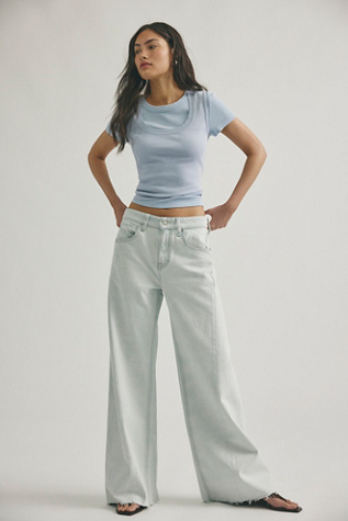 We The Free Alter Ego Wide-Leg Twisted Jeans