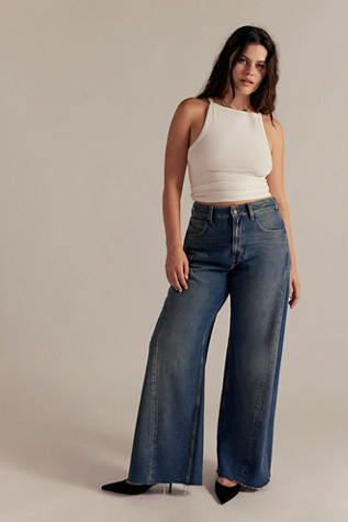 CRVY Alter Ego Boyfriend Jeans by We The Free at Free People in Blue, Size: 26