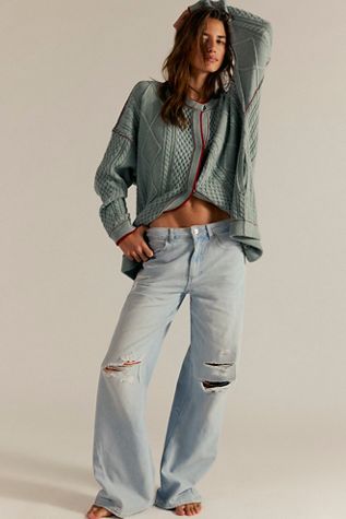 CRVY Better Half Mid-Rise Straight Jeans