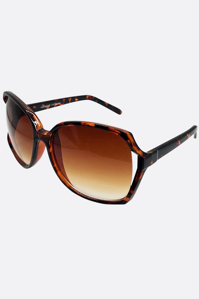 Giant Vintage Fonda Oversized Square Boho Sunglasses #1