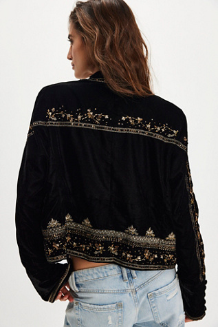 Maxxie Embellished Velvet Jacket - thumbnail 6