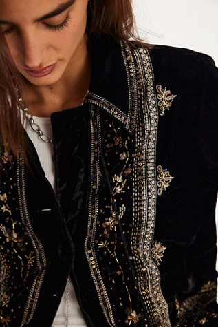 Maxxie Embellished Velvet Jacket - thumbnail 8