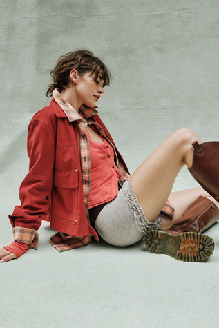 Little Bit Layering Shorts by Intimately at Free People in Heather Grey, Size: Small