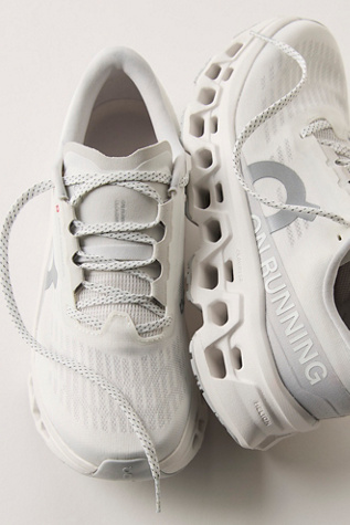 On Cloudmonster 3 Sneakers at Free People in White/Wolf, Size: US 8
