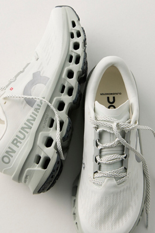 On Cloudmonster 3 Sneakers at Free People in Ivory/Tin, Size: US 8